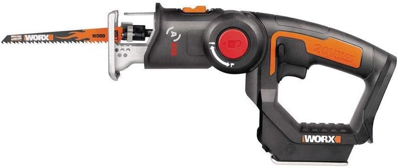 WORX Cordless Reciprocating Saw&Jigsaw, 20V ¾" 2-in-1 Saw, ¾" Stroke Length, 2-in-1 functions, 4 Blades for Different Materials, Compact&Lightweight Design, Tool Only, PowerShare - Image 1